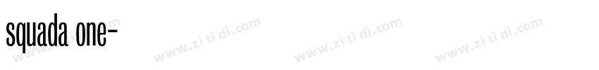 squada one字体转换